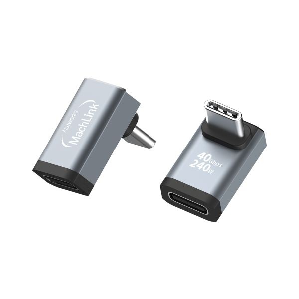 C타입 USB4 젠더 40G PD 240W 변환 연장 M/F ㄱ자 측면 꺾임 젠더, ML-CCTG5