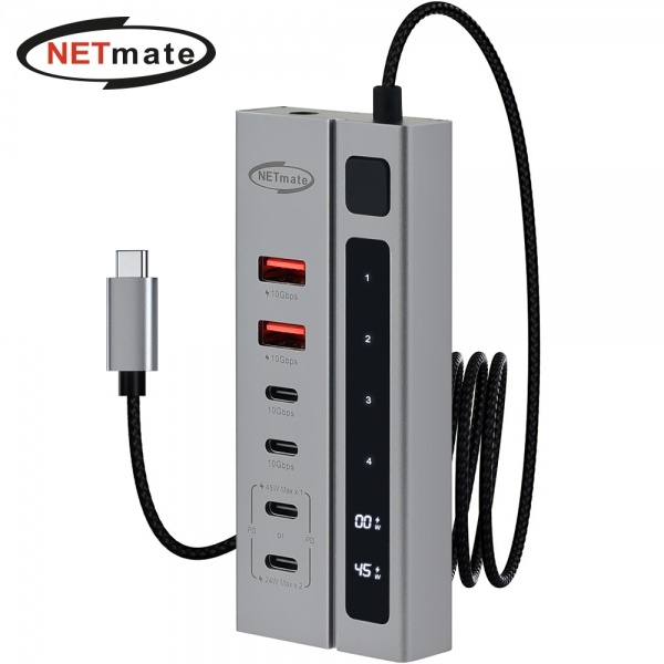 넷메이트 PD충전 2포트 (USB허브/6포트) [NM-UBC3124] ▶ [유·무전원/C타입] ◀