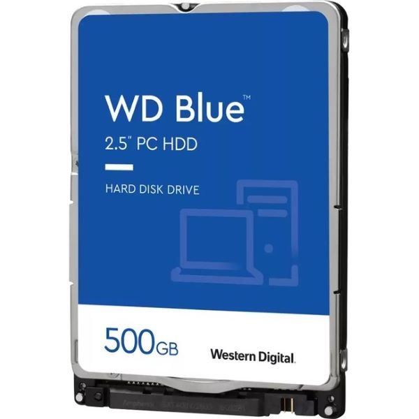 MOBILE BLUE HDD 500GB WD5000LPZX 노트북용 (2.5HDD/ SATA3/ 5400rpm/ 128MB/ 7mm/ SMR)