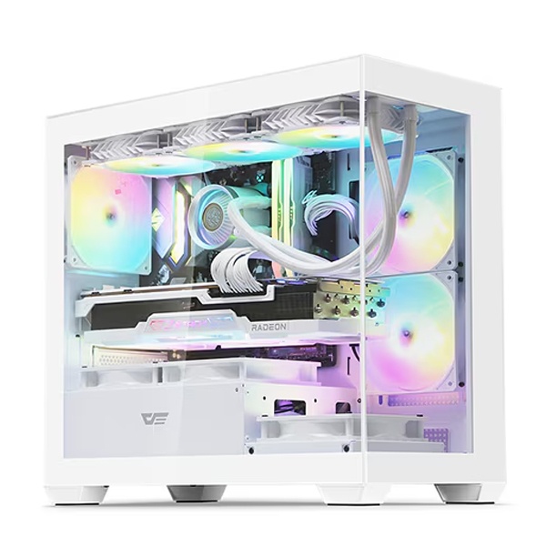 DS900M RGB 강화유리 (화이트) (미니타워)