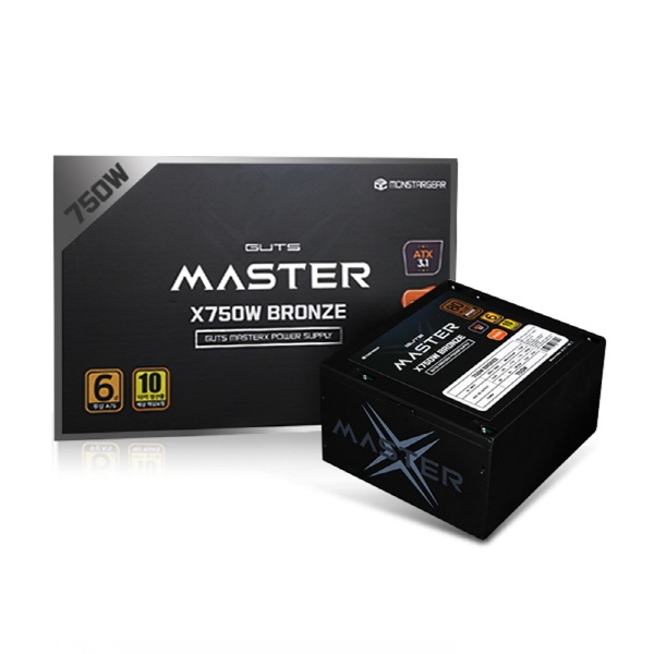 몬스타 가츠 MASTERX X750W 80PLUS브론즈 ATX3.1 (ATX/750W)