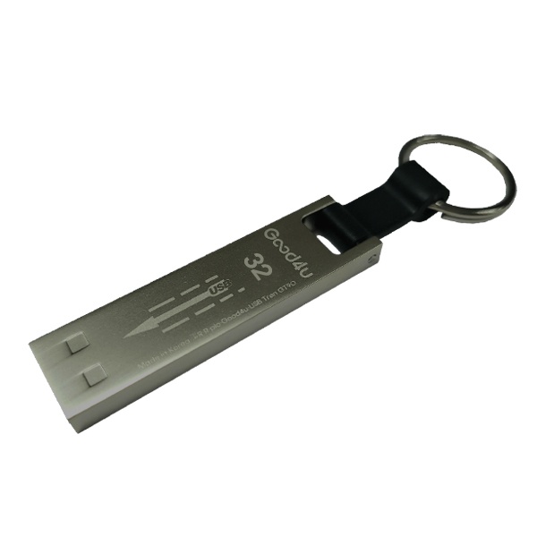 굿포유 Tren GT90 USB메모리 32GB 다크그레이 메탈 Key Ring