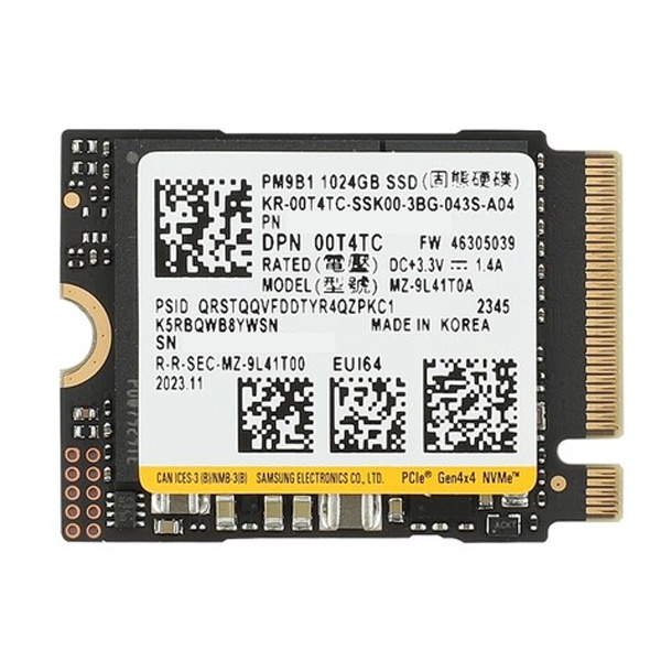 삼성전자 병행수입 PM9B1 M.2 NVMe 2230 [1TB TLC]