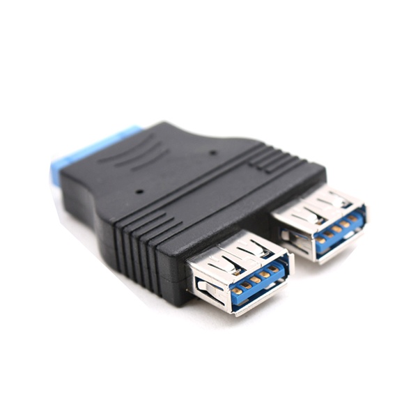 AQ1184 / USB 포트 3.0 (내부 20P-> - 외부 2Port), 듀얼변환소켓/1EA