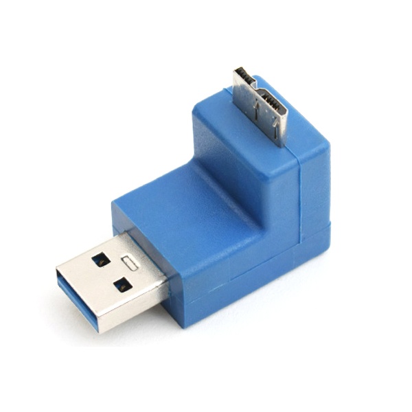 AQ1159 / USB 3.0 젠더 - Micro B(M)/A(M),꺾임형/1EA