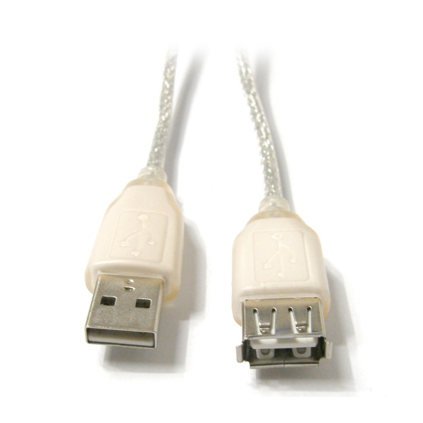 AQ0513 /  USB 투명 고급 연장 케이블 1.1M/1EA