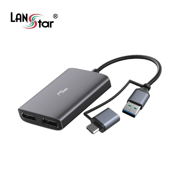 랜스타 USB3.0 A/C 듀얼 HDMI 영상 컨버터 [LS-UH319D4K]