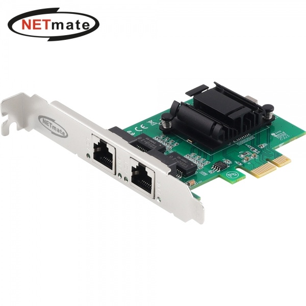 넷메이트 NM-PL12TB (유선랜카드/PCI-E/2포트/1000Mbps) [Intel/슬림PC겸용]
