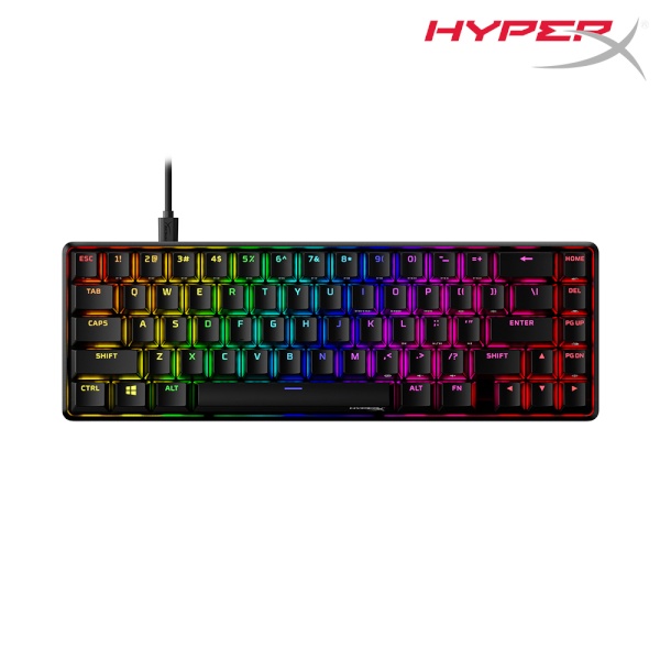 [HP] 유선 기계식 키보드, 하이퍼엑스 알로이 오리진 65 RGB  아쿠아축