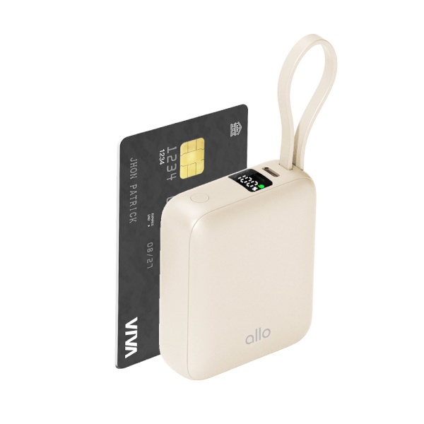 [알로코리아] 큐브 미니 35W 고속 충전 일체형 보조배터리 35W 10000mAh [1001PPS]