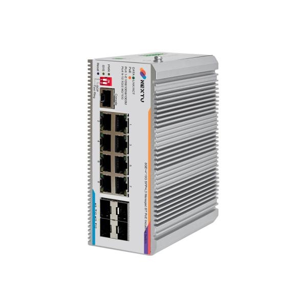 넥스트유 NEXTU-포넥트 MX1 POE9948MDTL3-10G (산업용 스위칭허브/8포트/1000Mbps/PoE+/4SFP+)