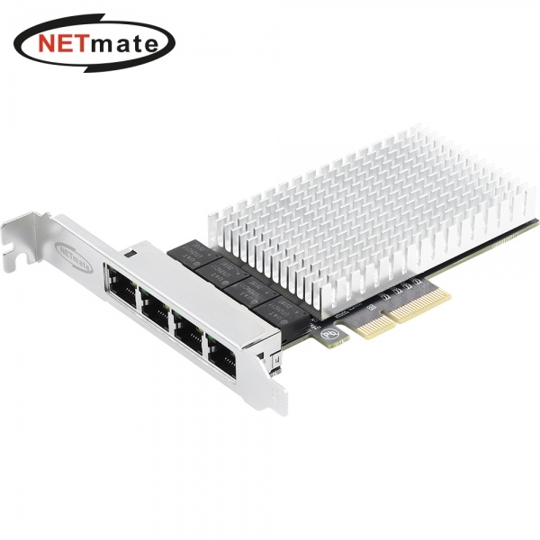 넷메이트 NM-PL254 멀티 기가비트 (유선랜카드/2.5G/PCI-E/4포트) [슬림PC겸용]