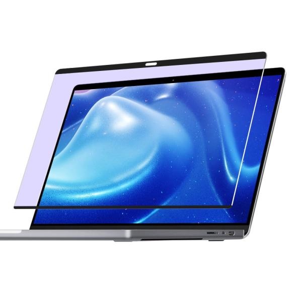 블루라이트 차단 액정보호필름, 마그네틱 탈부착 시력보호 맥북 네오 A18 Pro 33cm(13형)