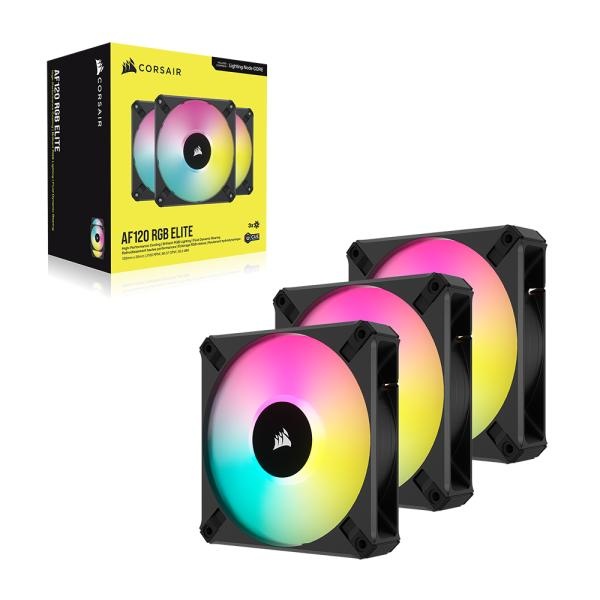 iCUE AF120 ELITE RGB [시스템쿨러/120mm] [3PACK] [블랙]