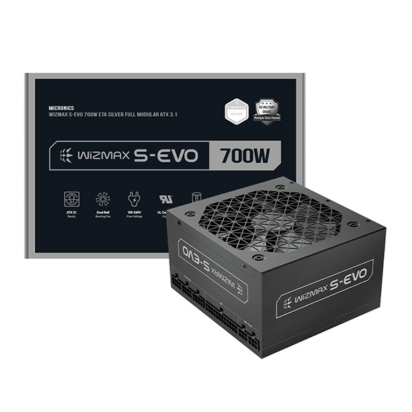 WIZMAX S-EVO ETA SILVER 풀모듈러 ATX 3.1 [700W] [블랙]