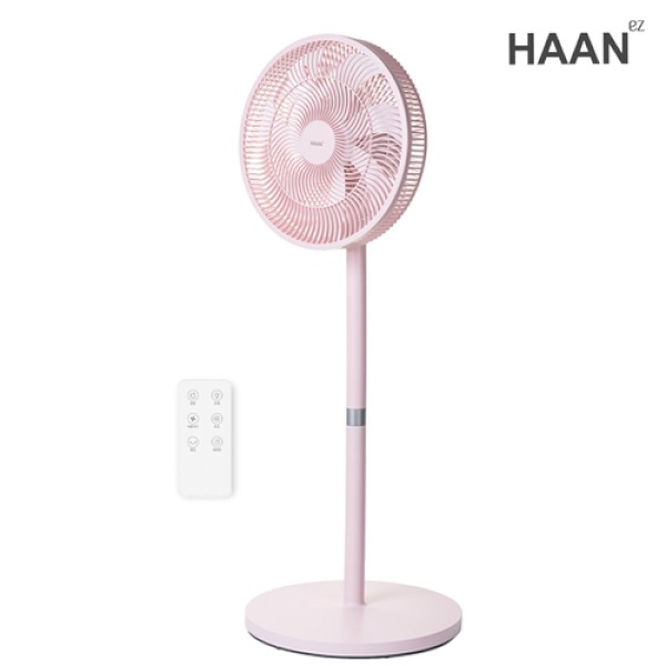 3WAY 스탠드 선풍기 핑크 리모컨형 [HAAN-HAC100R]