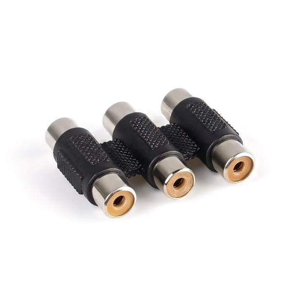 3RCA 암암 연장 젠더 RCA AV 케이블 연결 URC3F