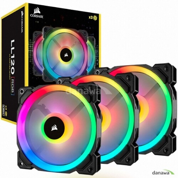 LL120 RGB [시스템쿨러/120mm] [3PACK/컨트롤러] [블랙]