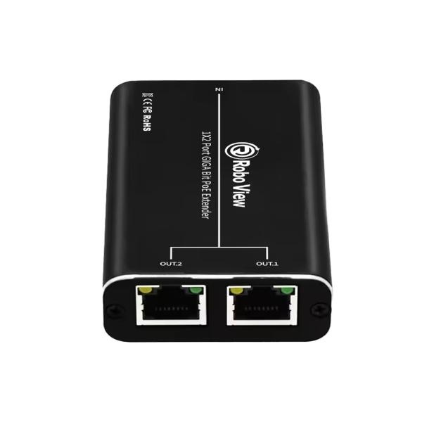 글로벌아이넷 로보뷰POE-2 무전원 2포트 POE 스위치 익스텐더 리피터 기가비트 30W