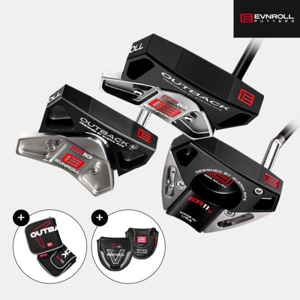 [이븐롤코리아정품 ]ER10/ER11V 퍼터 컬렉션 남여공용 말렛 블랙 TOUR TAC GRIP