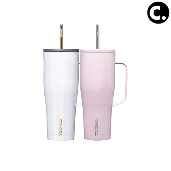 CORKCICLE 콜드컵 XL 텀블러 대용량 손잡이 빨대 스텐 보냉 보온 890ml  (색상선택)