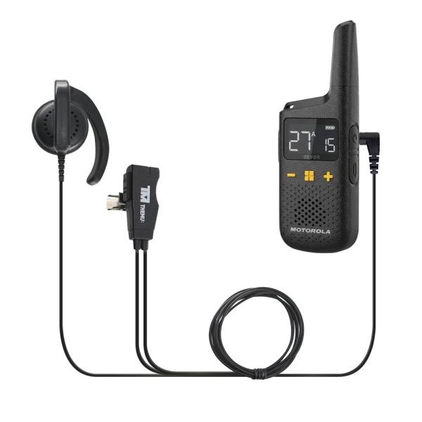 MOTOROLA 블랙D 디지털무전기용 더뮤 TM-EM3000 귀걸이형 힐링 이어마이크