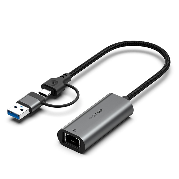 C타입 듀얼커넥터 2.5G 기가비트 USB 유선랜카드