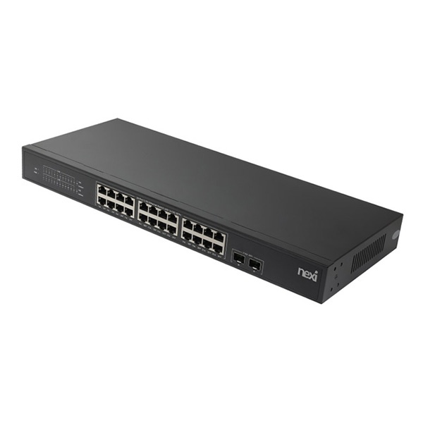 넥시 NX-S25G1226F-N (스위칭허브/24포트/2.5G/2SFP+) [NX1749]