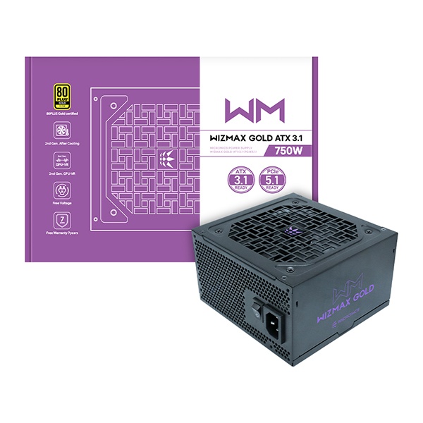 WIZMAX 80PLUS GOLD ATX3.1 블랙 [750W]