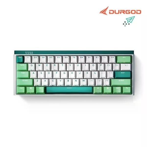 유,무선,블루투스 기계식 키보드, 듀가드 DURGOD K330W  [텐키리스] 민트 적축