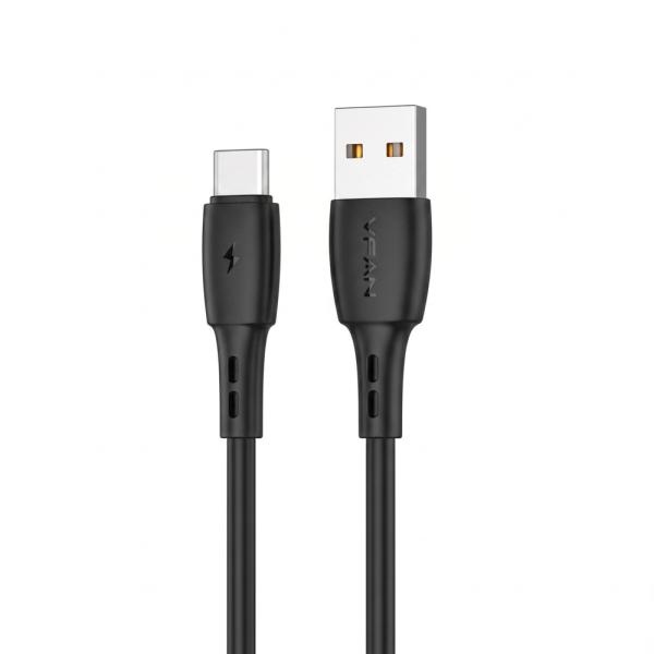 USB-A USB 2.0 to Type-C 고속 충전케이블, VPACB-1M [블랙/1m]